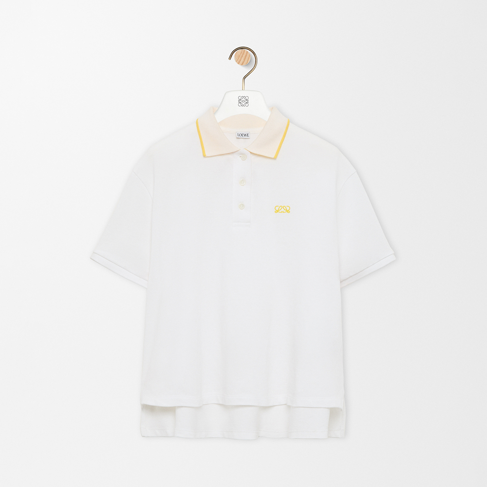 LOEWE Polo in Cotton White #387625