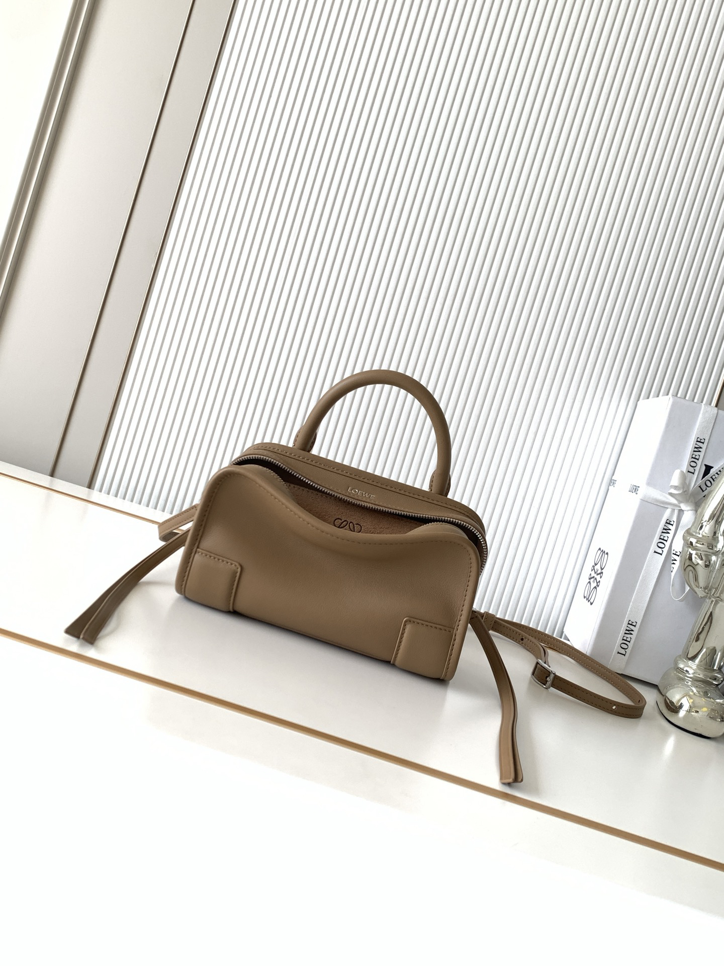 [TOP] LOEWE Amazona 180 Bag 20*11.5*7 CM - Mocha - 711 Luxury