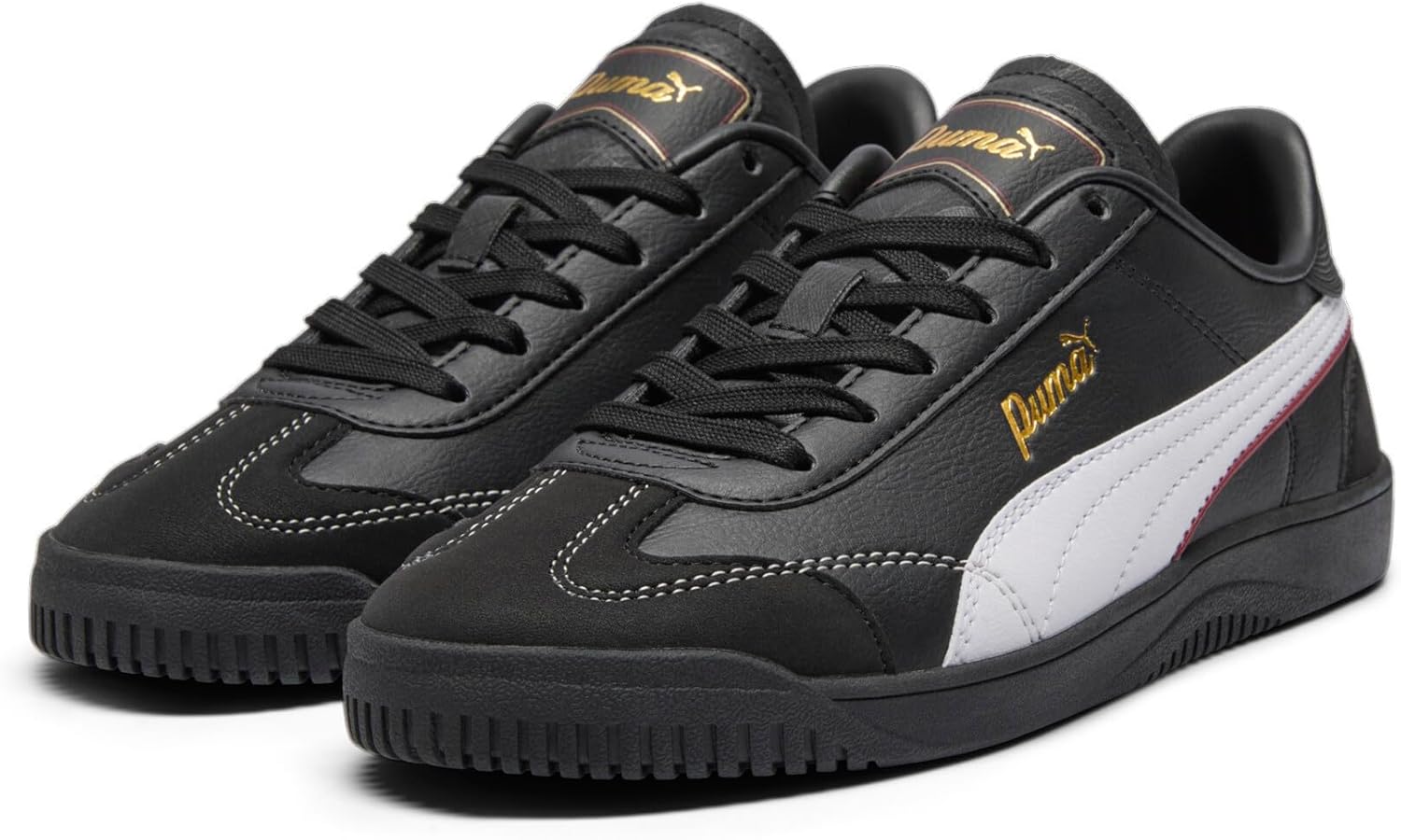 PUMA Women's Club 5v5 Sneaker Black White Gold, 10