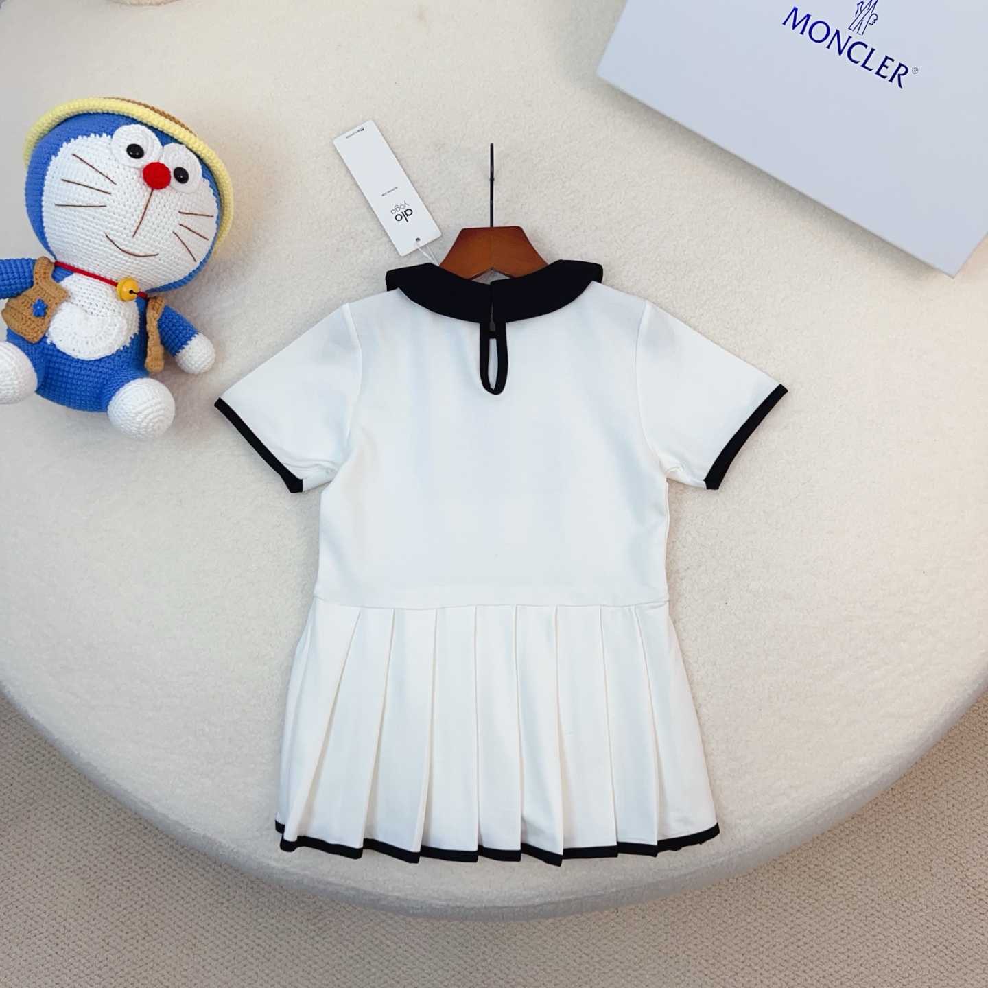 ALO Girls Peter Pan Collar Pleated Tennis Dress Cotton Kids Sibling Matching Outfit Sizes 100-160