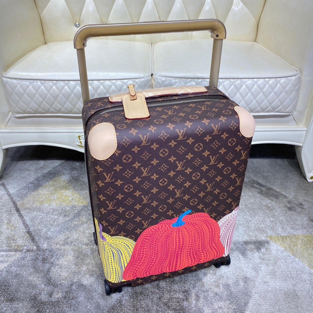 [TOP] Louis Vuitton LV Rolling Luggage Horizon 38.0 x 55.0 x 21.0 cm - Brown - 711 Luxury
