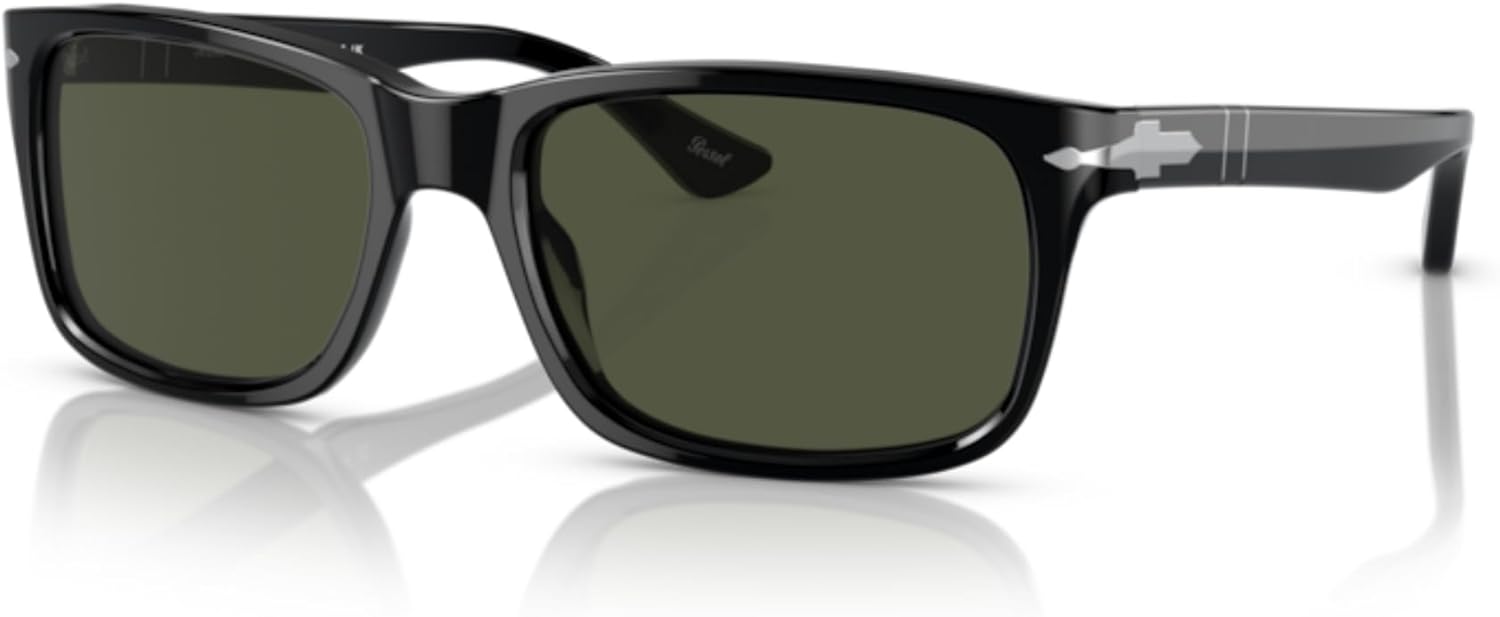 Persol PO3048S Rectangle Sunglasses for Men +BUNDLE with ACCESSORY EYEWEAR KIT