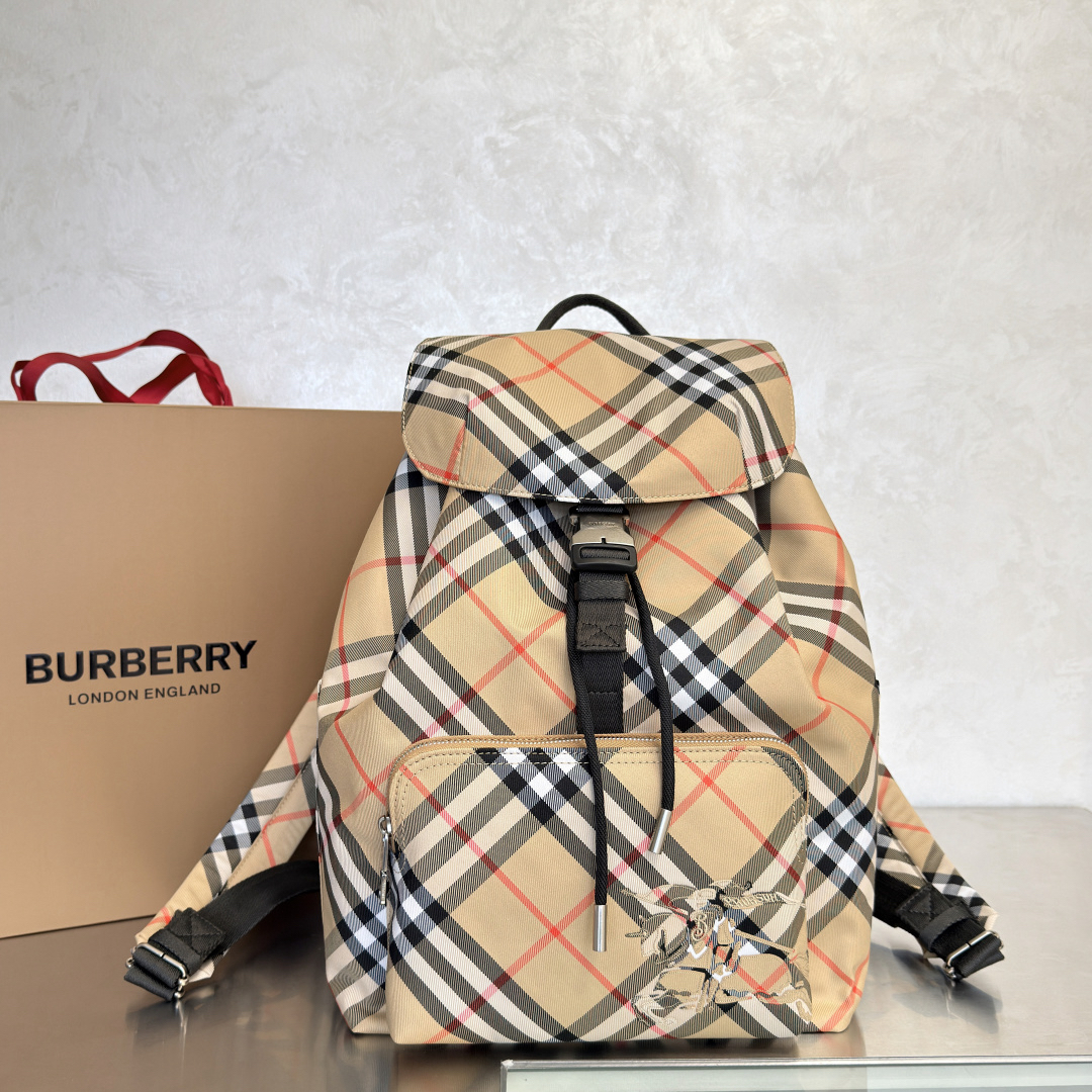 [TOP] BURBERRY Backpack 27x17x40cm - Khaki - 711 Luxury
