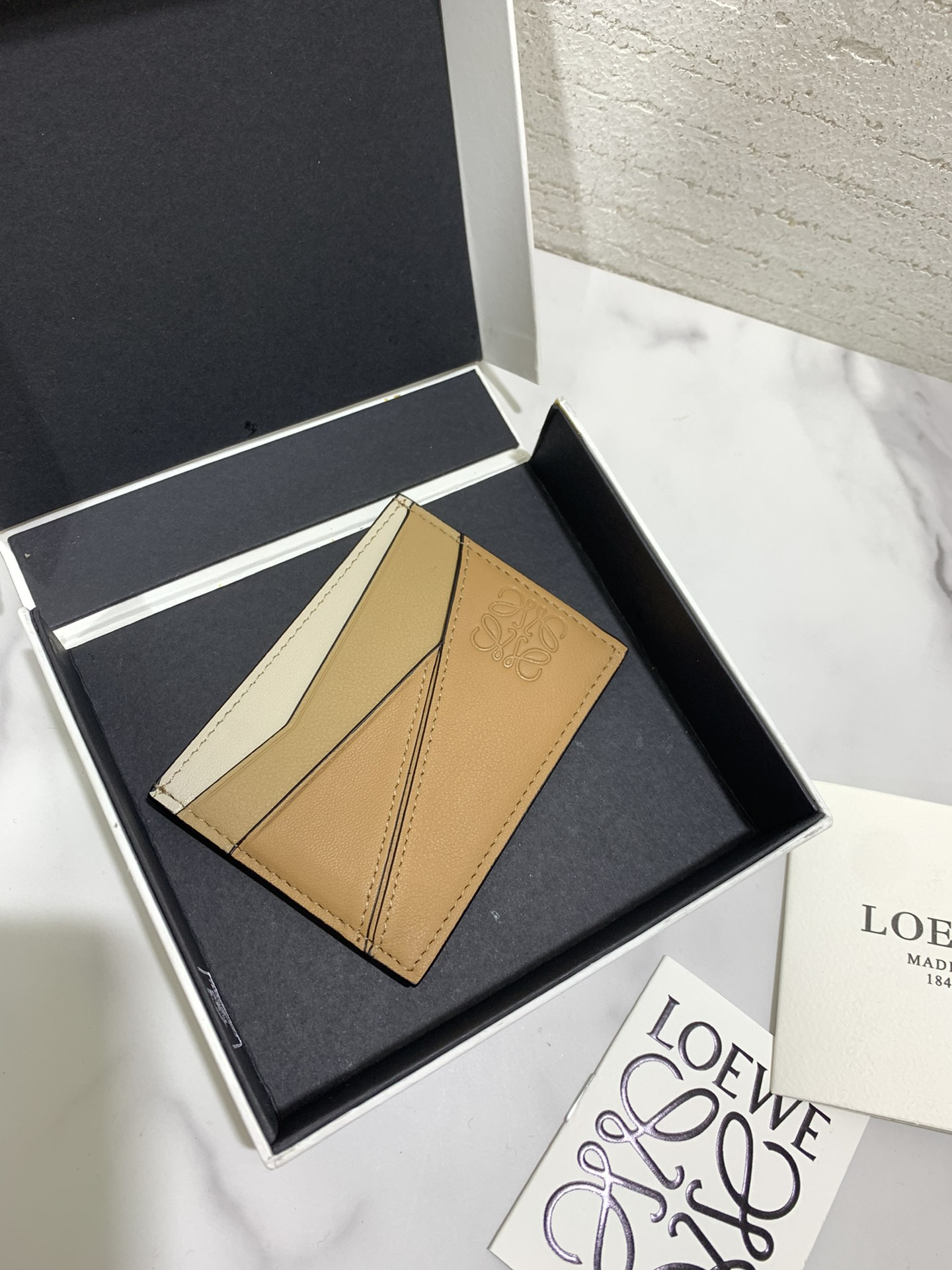 [TOP] LOEWE Card Holder 10.5*7.5cm - Brown