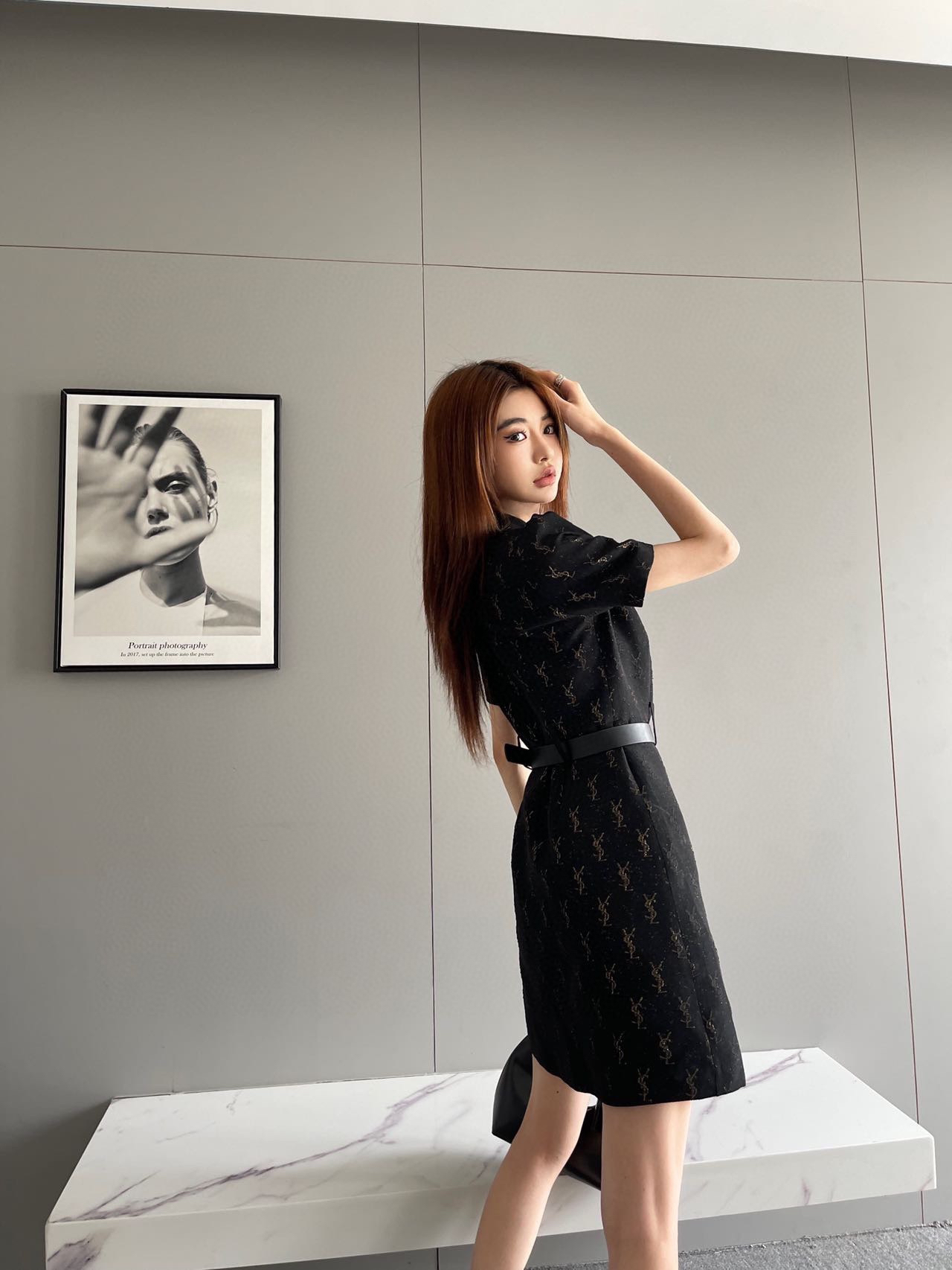 [TOP] Yves Saint Laurent YSL Dress - Black