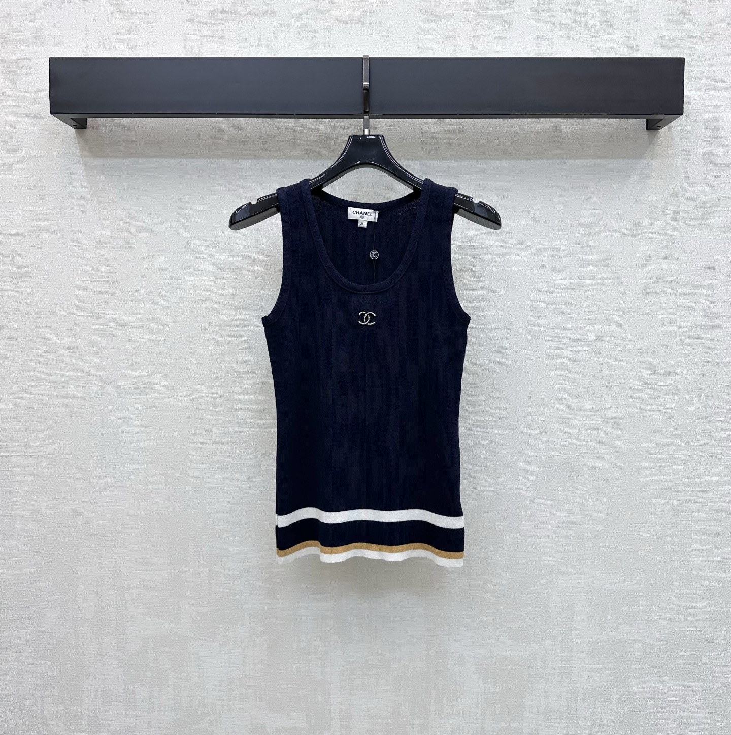 [TOP] CHANEL Knit Vest - Black - 711 Luxury