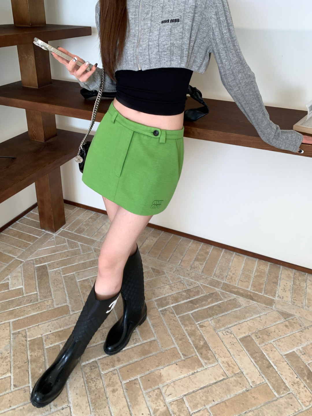 [TOP] Miu Miu  Dress - Green