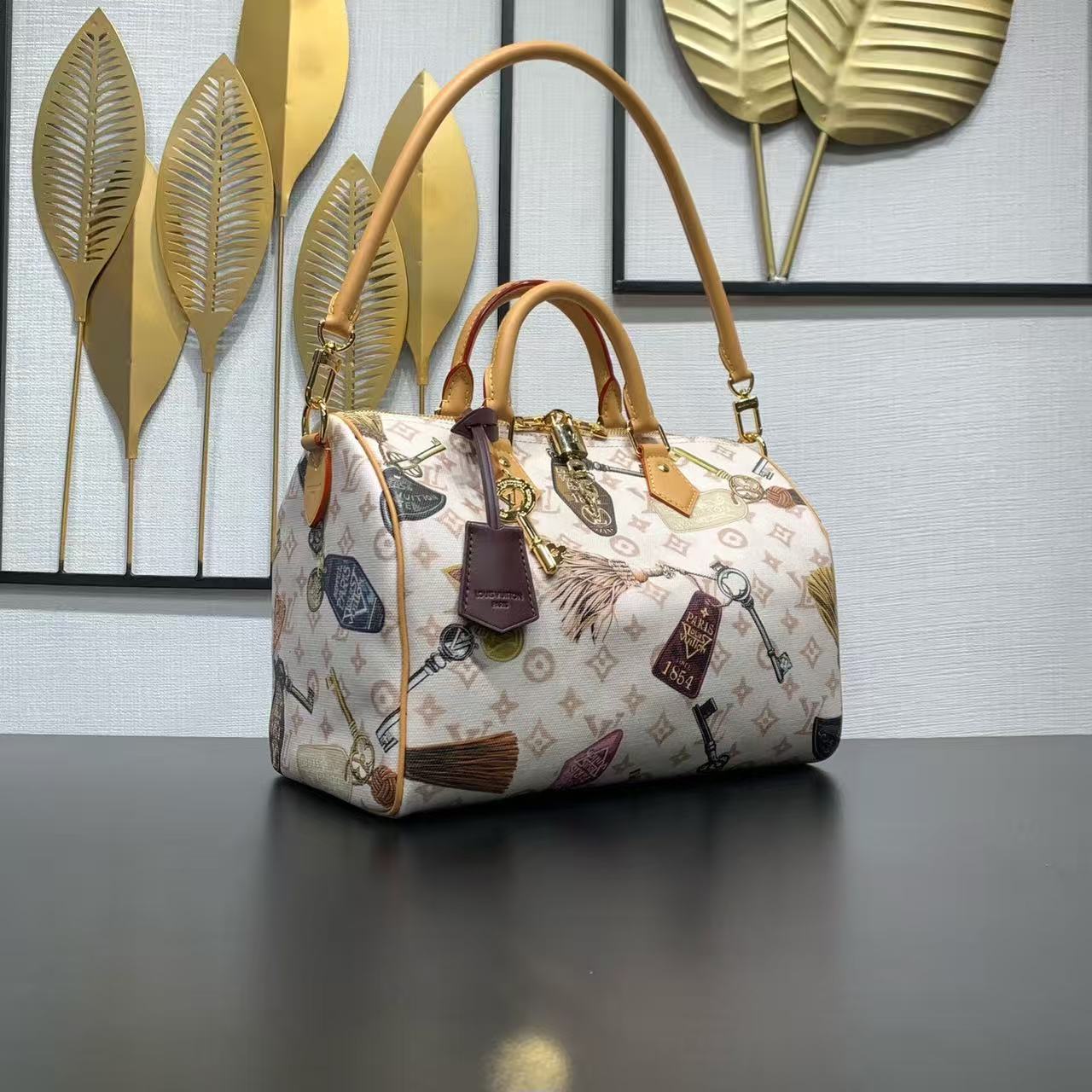 [TOP] Louis Vuitton LV Speedy Bag 30 x 21 x 17 cm - Beige - 711 Luxury