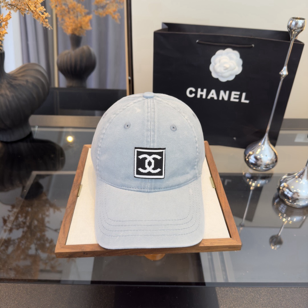 [TOP] CHANEL Baseball Hat - Blue - 711 Luxury
