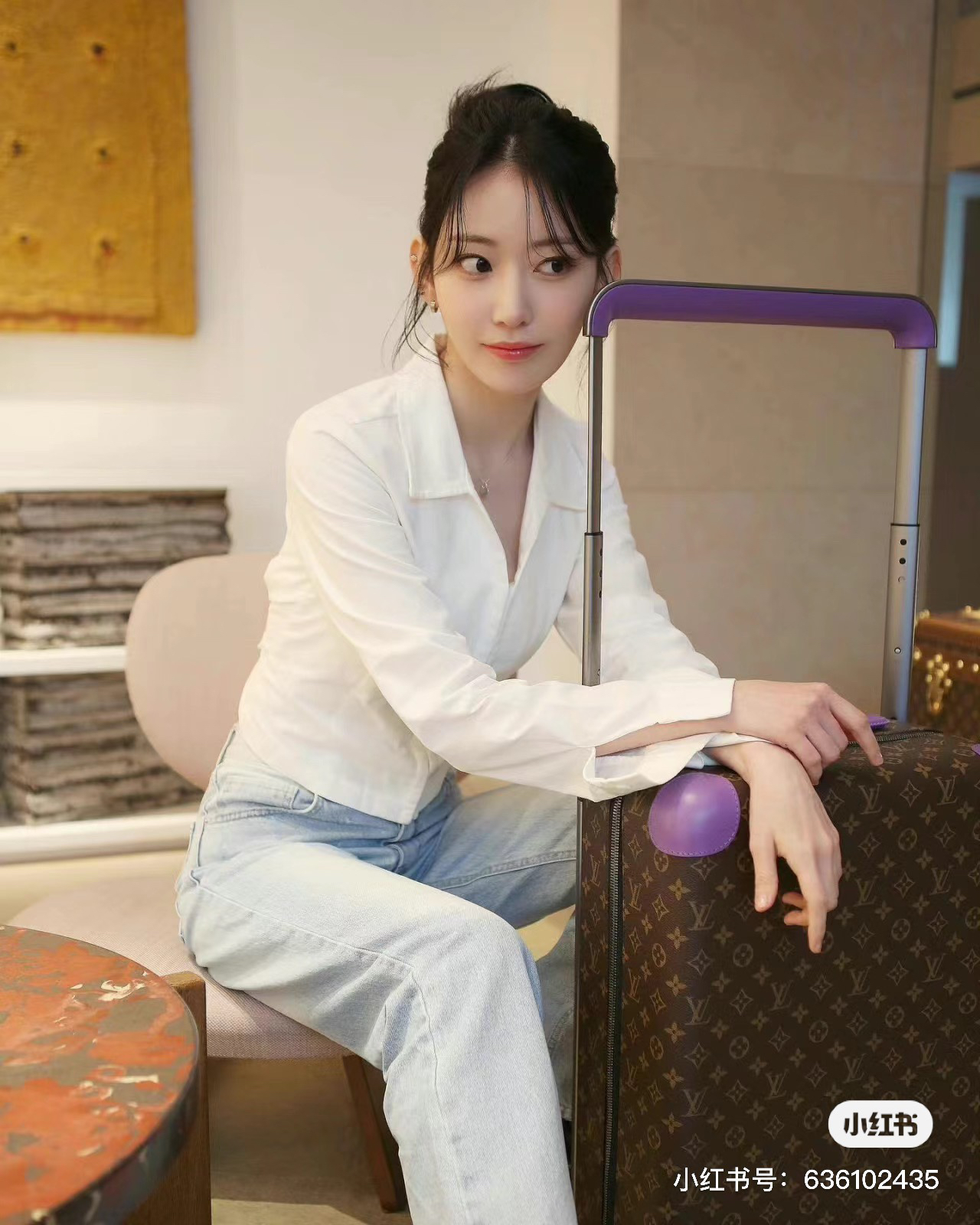 [TOP] Louis Vuitton LV Rolling Luggage Horizon 38.0 x 55.0 x 21.0 cm - White - 711 Luxury