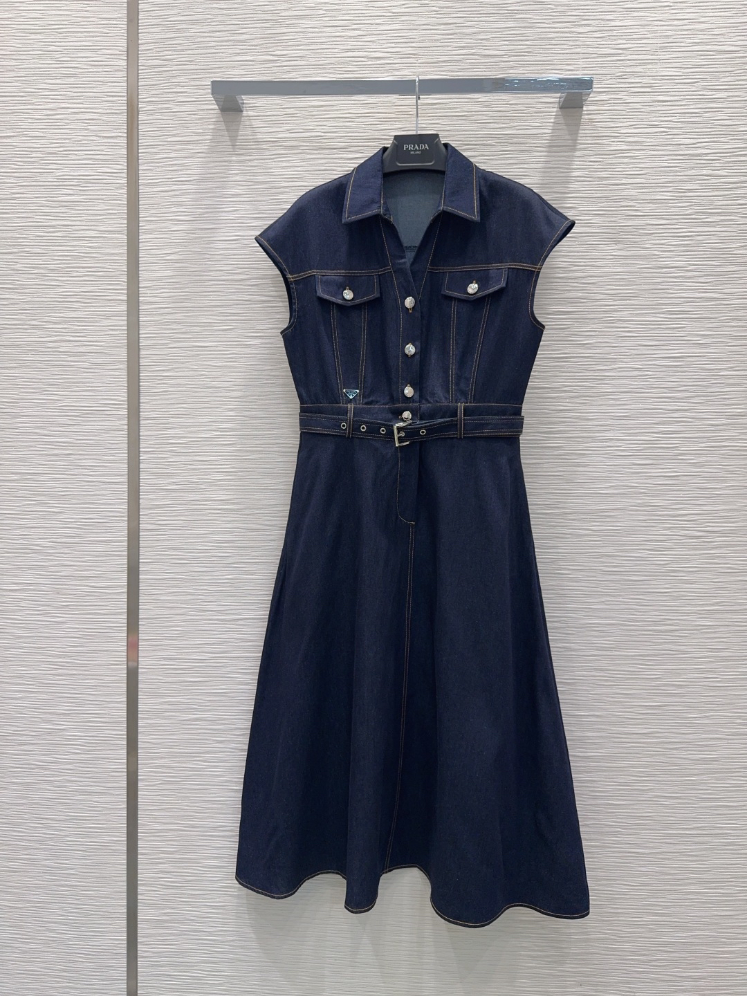 [TOP] PRADA Denim Dress - Navy Blue