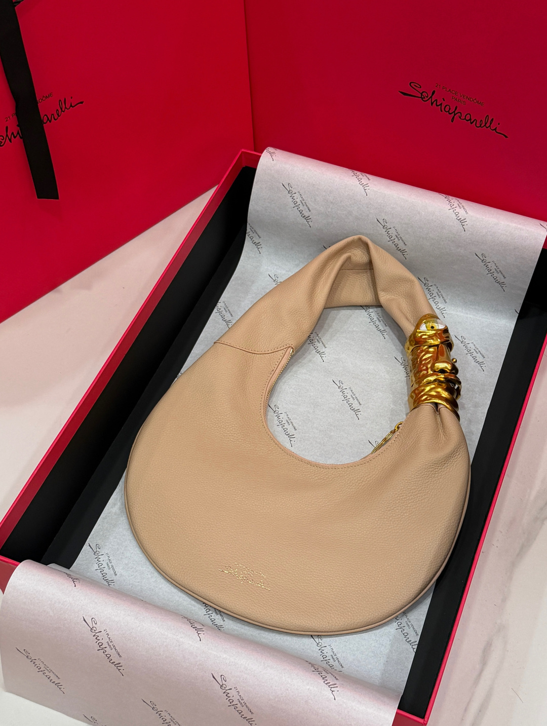 [TOP] Schiaparelli Soufflé Bag 29x40x7cm - Pink - 711 Luxury