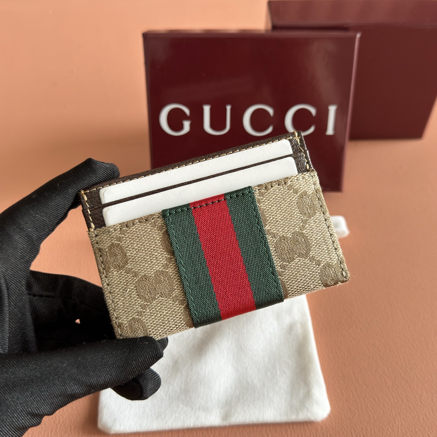 [TOP] GUCCI Generation Card Bag 10 x 7 CM - Brown - 711 Luxury