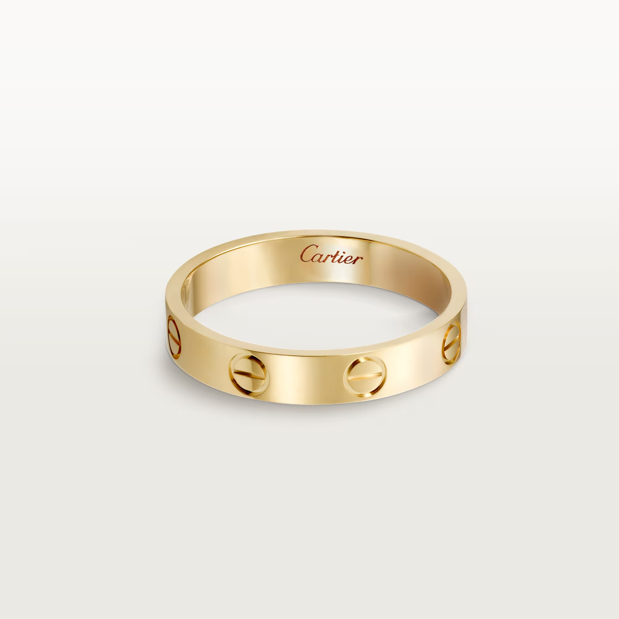 Carty Love Petite Lock Ring, Yellow Gold, Small Model