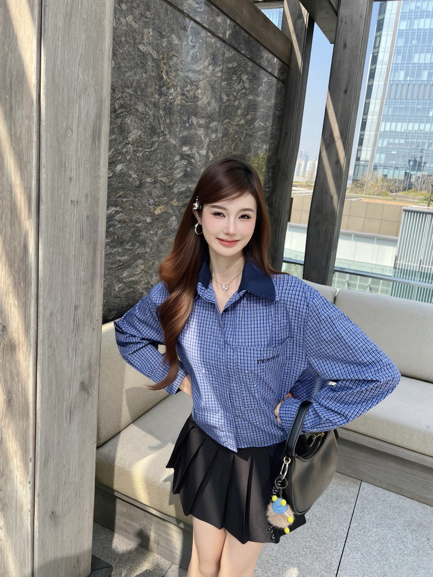 [TOP] Miu Miu Shirt - Blue