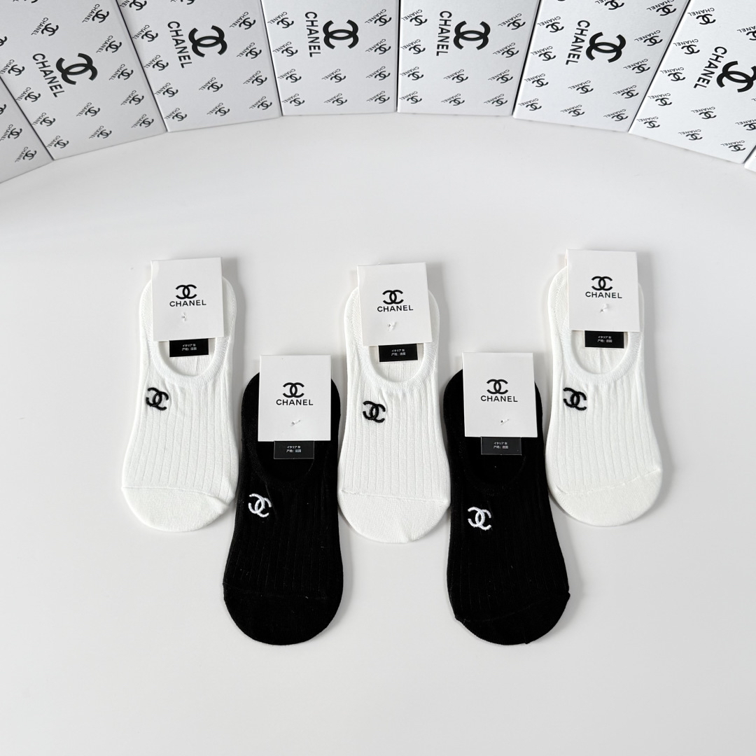 [TOP] CHANEL Socks - 5 Pieces as a Set - 711 Luxury