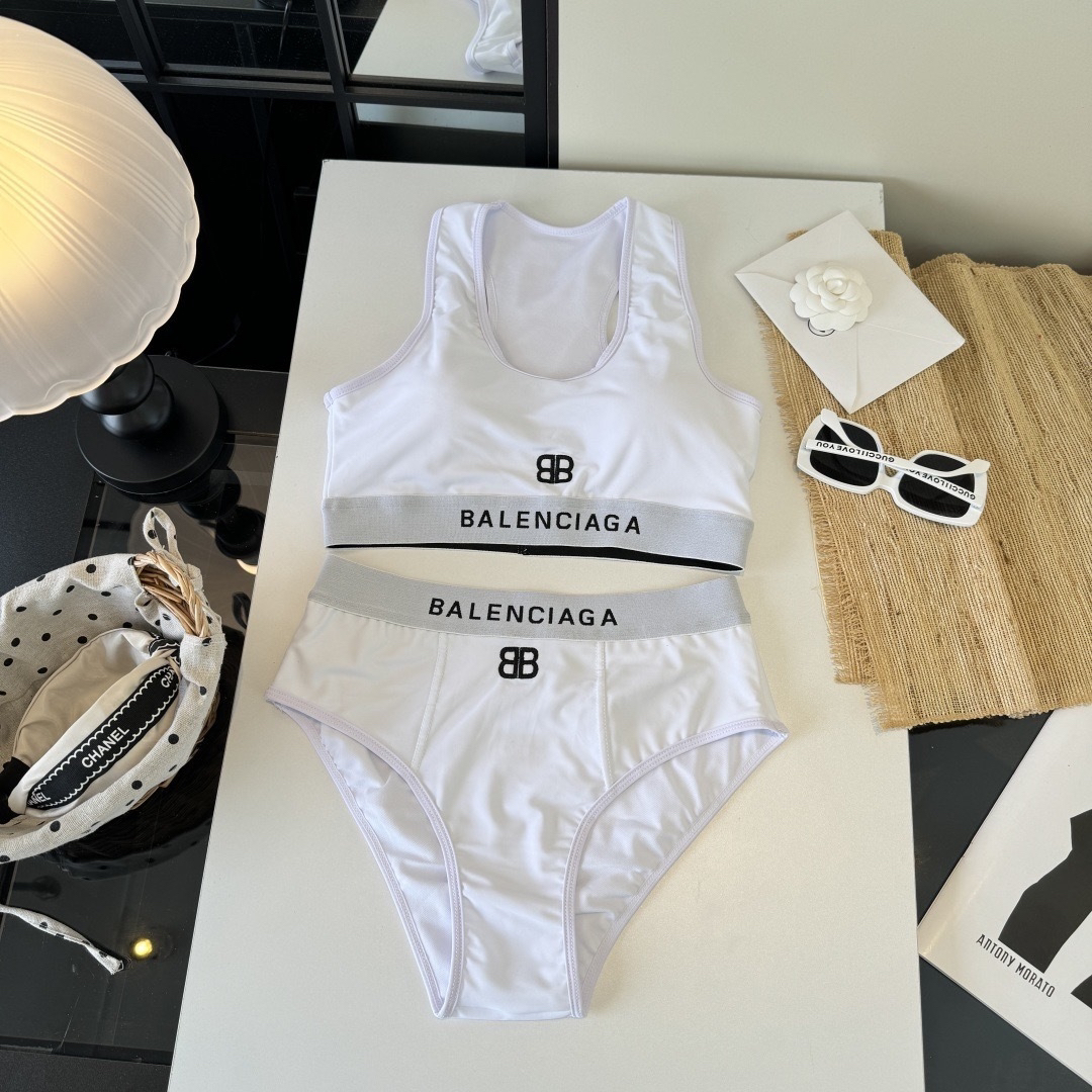 [TOP] BALENCIAGA Swimsuit - White - 711 Luxury