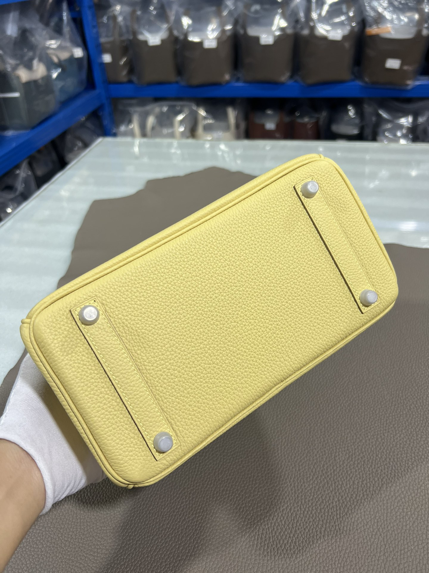 [TOP] HERMES Birkin Togo Leather 25cm - Jaune Poussin & SHW