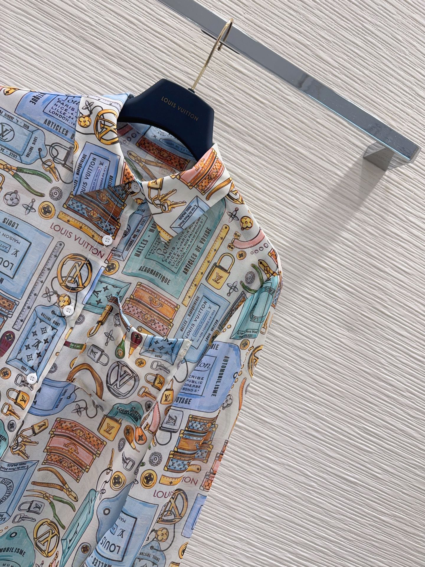 [TOP] Louis Vuitton LV  Sheer Shirt - Blue