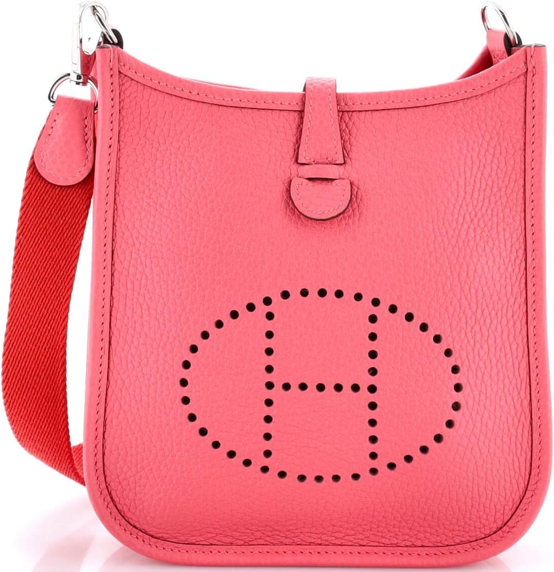 Hermès, Pre-Loved Evelyne Bag Gen III Clemence TPM, Rose Azalée