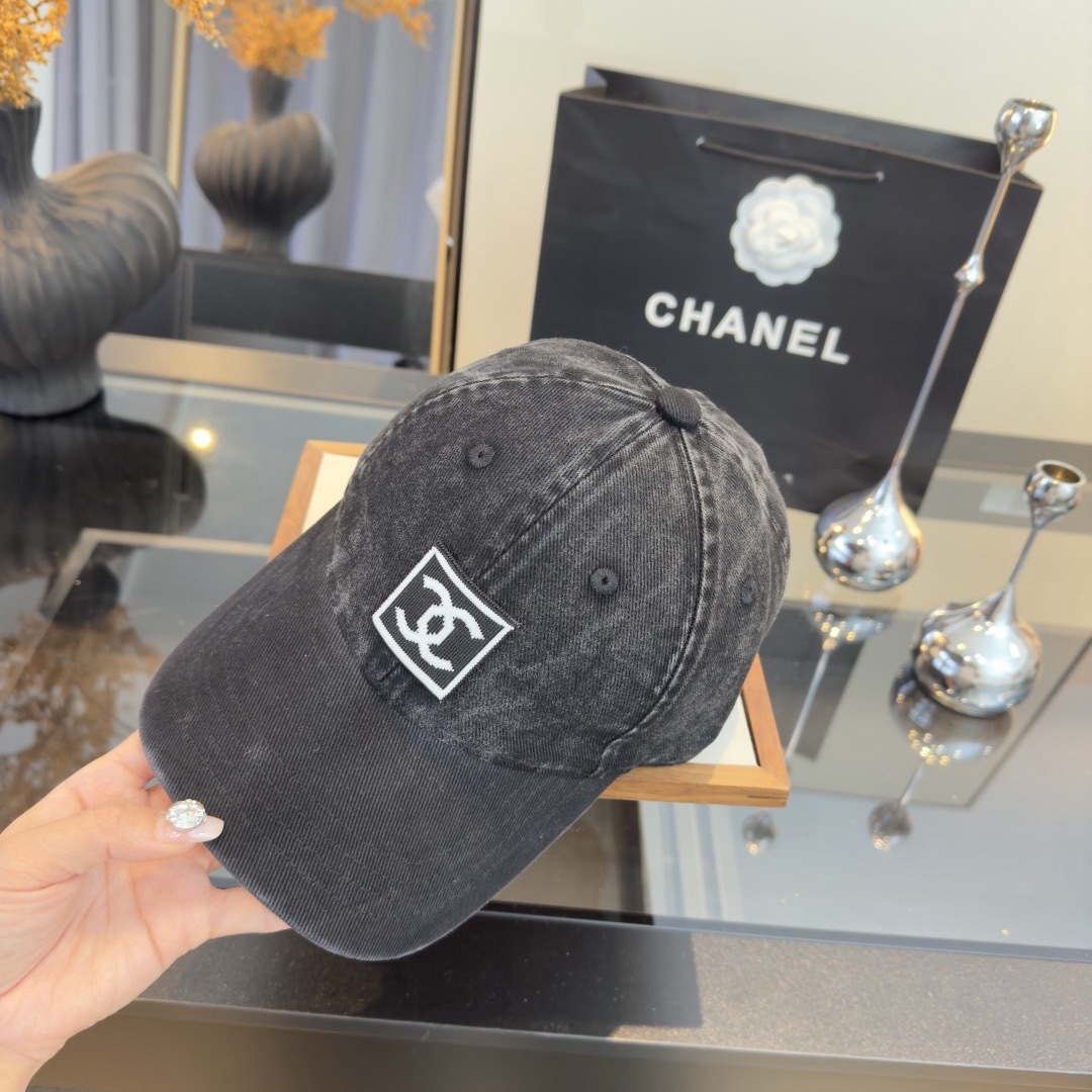 [TOP] CHANEL Baseball Cap - Black - 711 Luxury