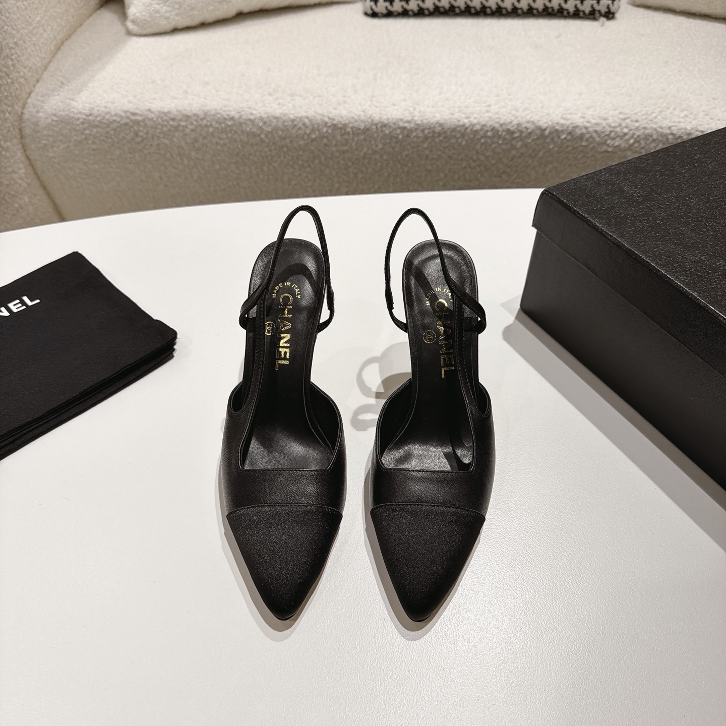 [TOP] CHANEL High Heels Mules - Black - 711 Luxury