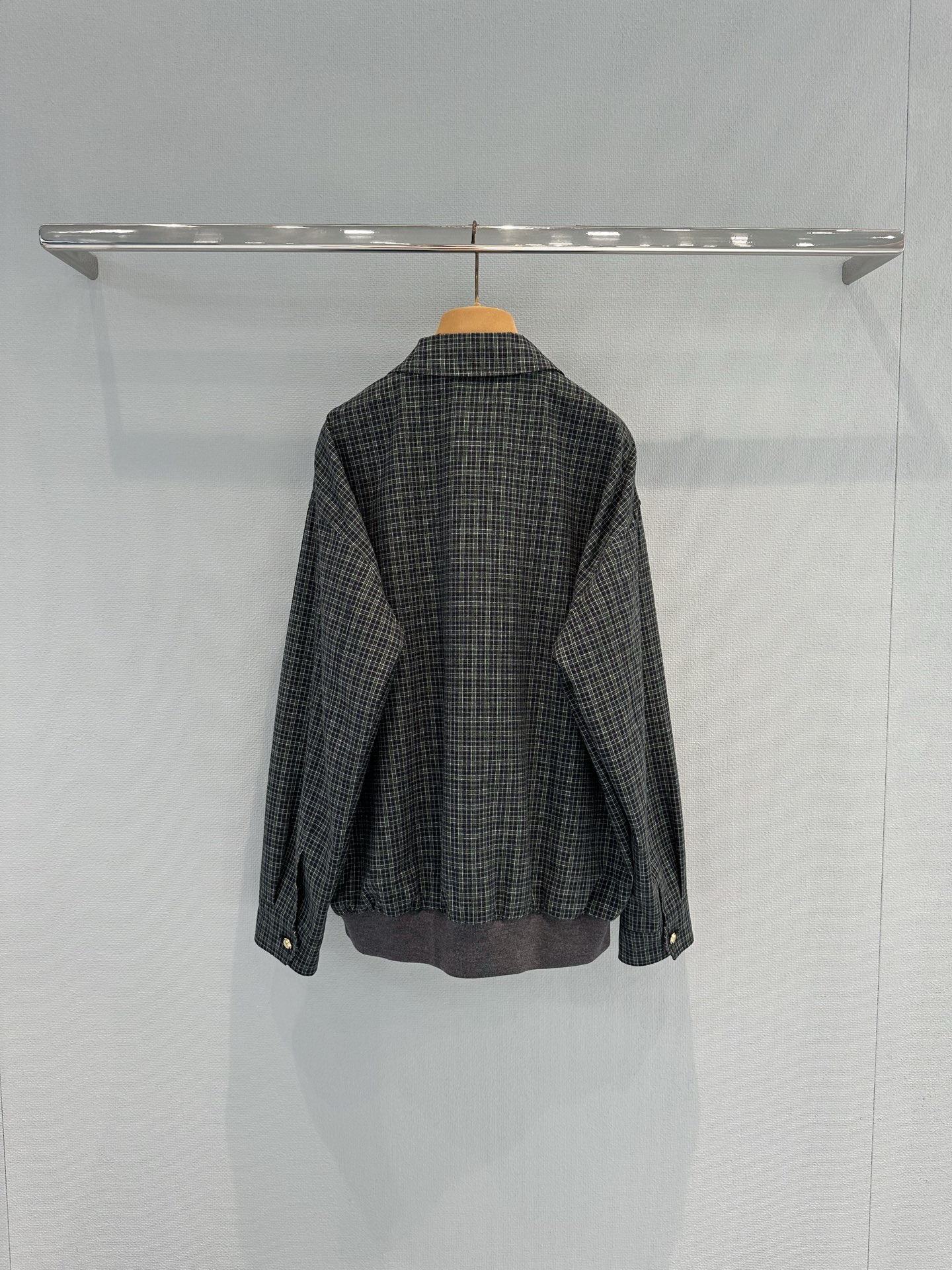 [TOP] Miu Miu Plaid Jacket - Green - 711 Luxury