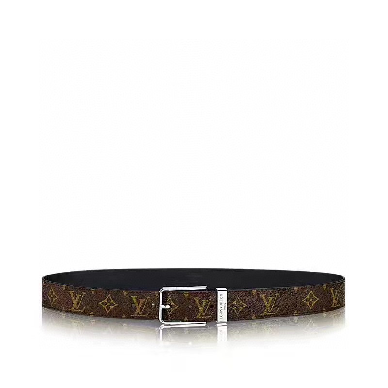 [TOP] Louis Vuitton LV Men's Belt  3.5cm - Brown - 711 Luxury