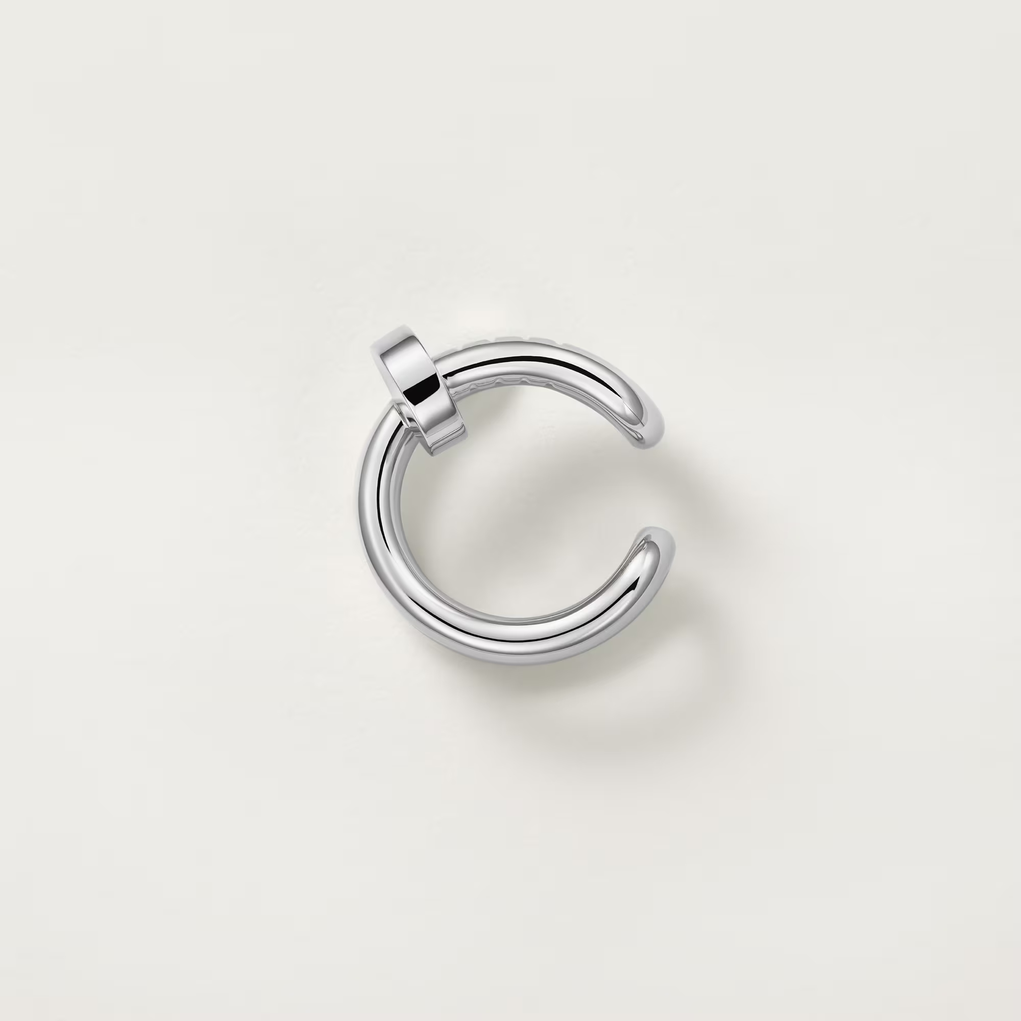 Carty Nails Infinity Wrap Earrings ,White Gold,Ear clip