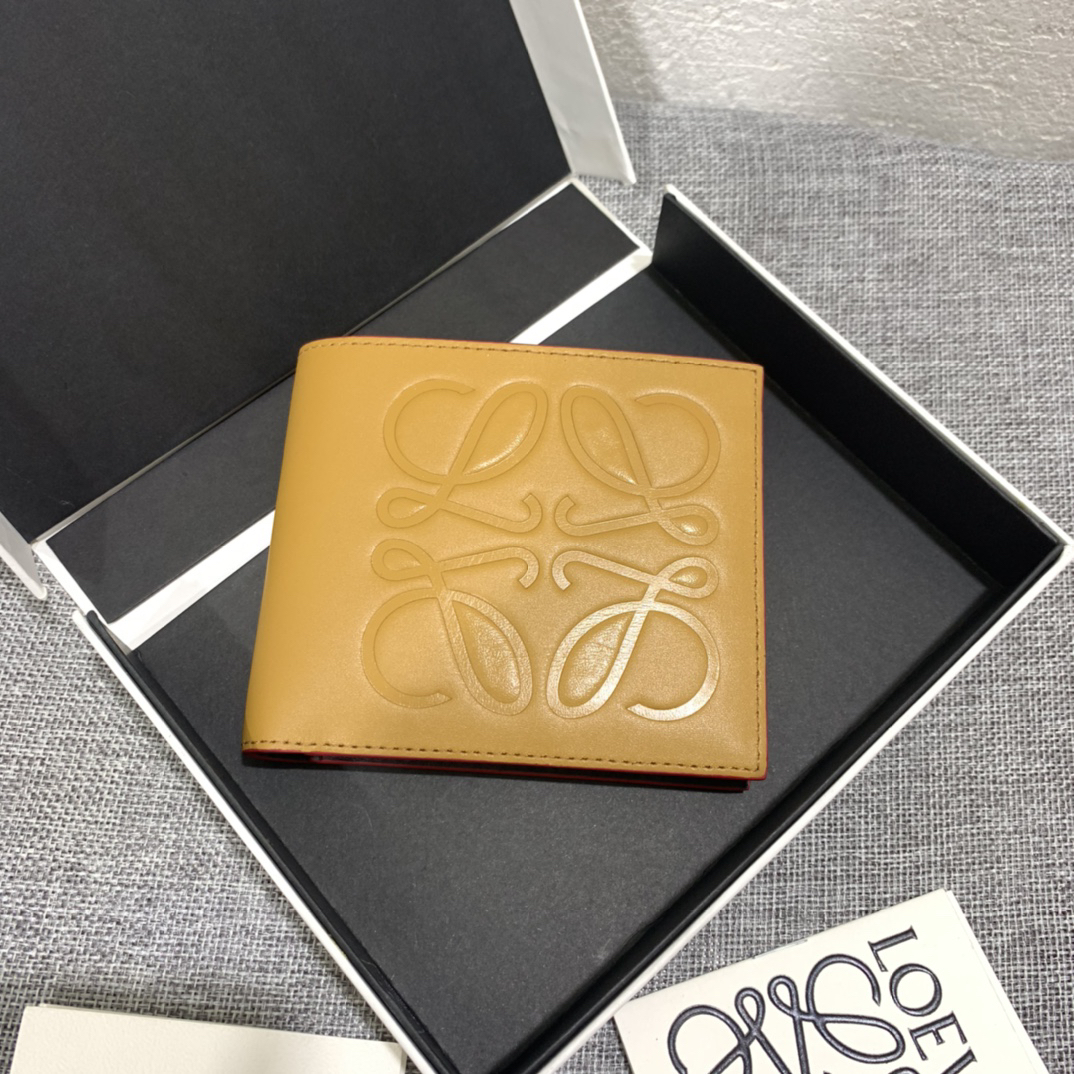 [TOP] LOEWE Wallet 11*10cm - Brown - 711 Luxury