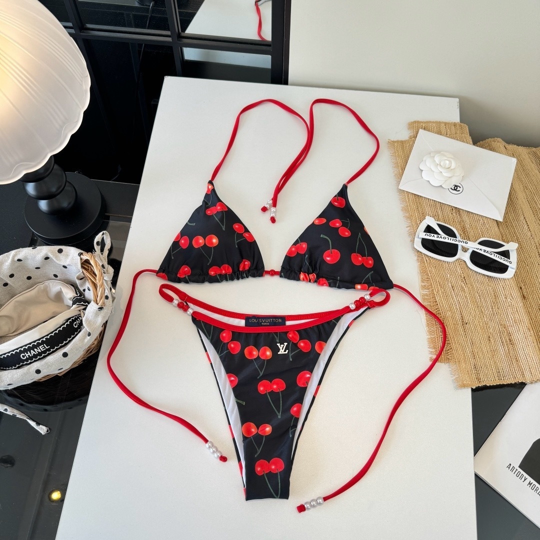 [TOP] Louis Vuitton LV Bikini Swimsuit - Black - 711 Luxury