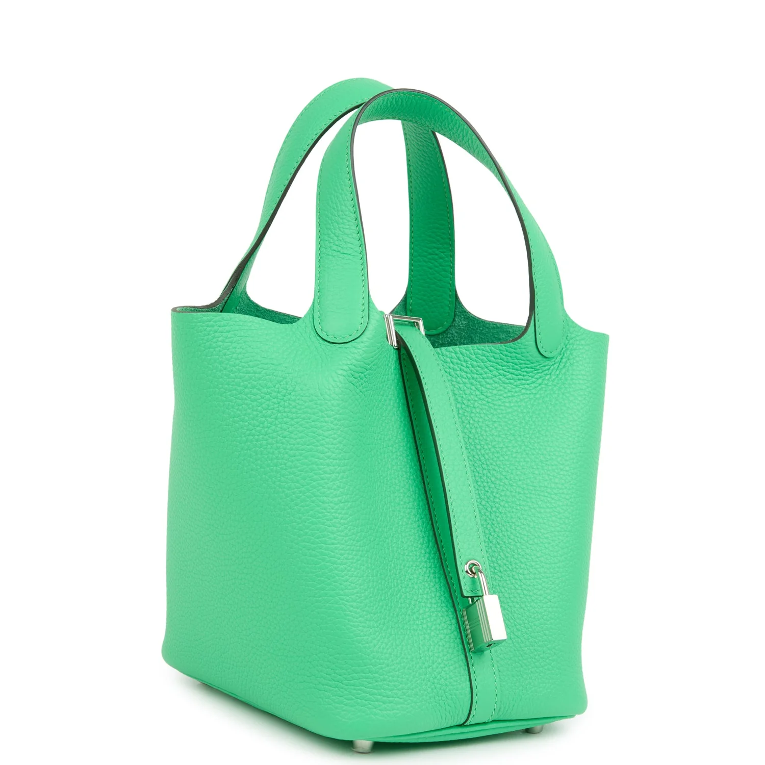 Hermes Picotin Lock  Vert Comics Clemence Palladium Hardware