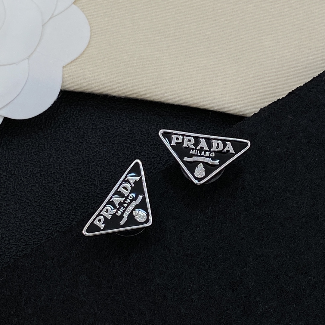 [TOP] PRADA Earrings - Black