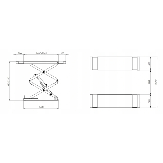 Double-scissor lift XL300IE2