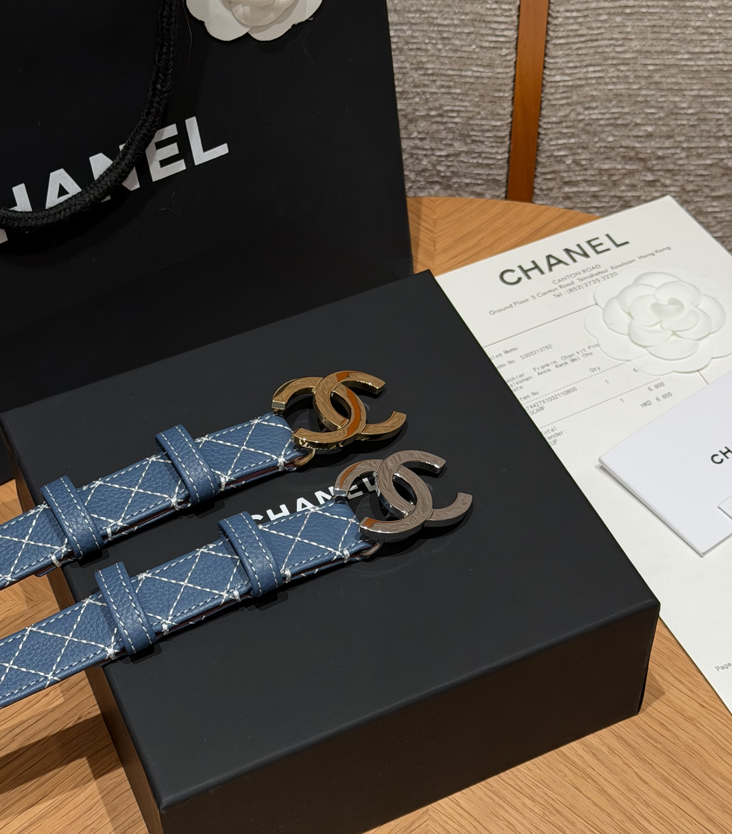 Chanel Belt Chanel Leather Belt Calfskin Metal 25mm #393251 | Nigo Office