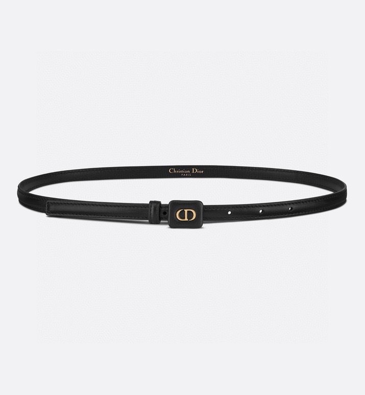 [TOP] Christian Dior Belt Cowhide 15mm - Black - 711 Luxury