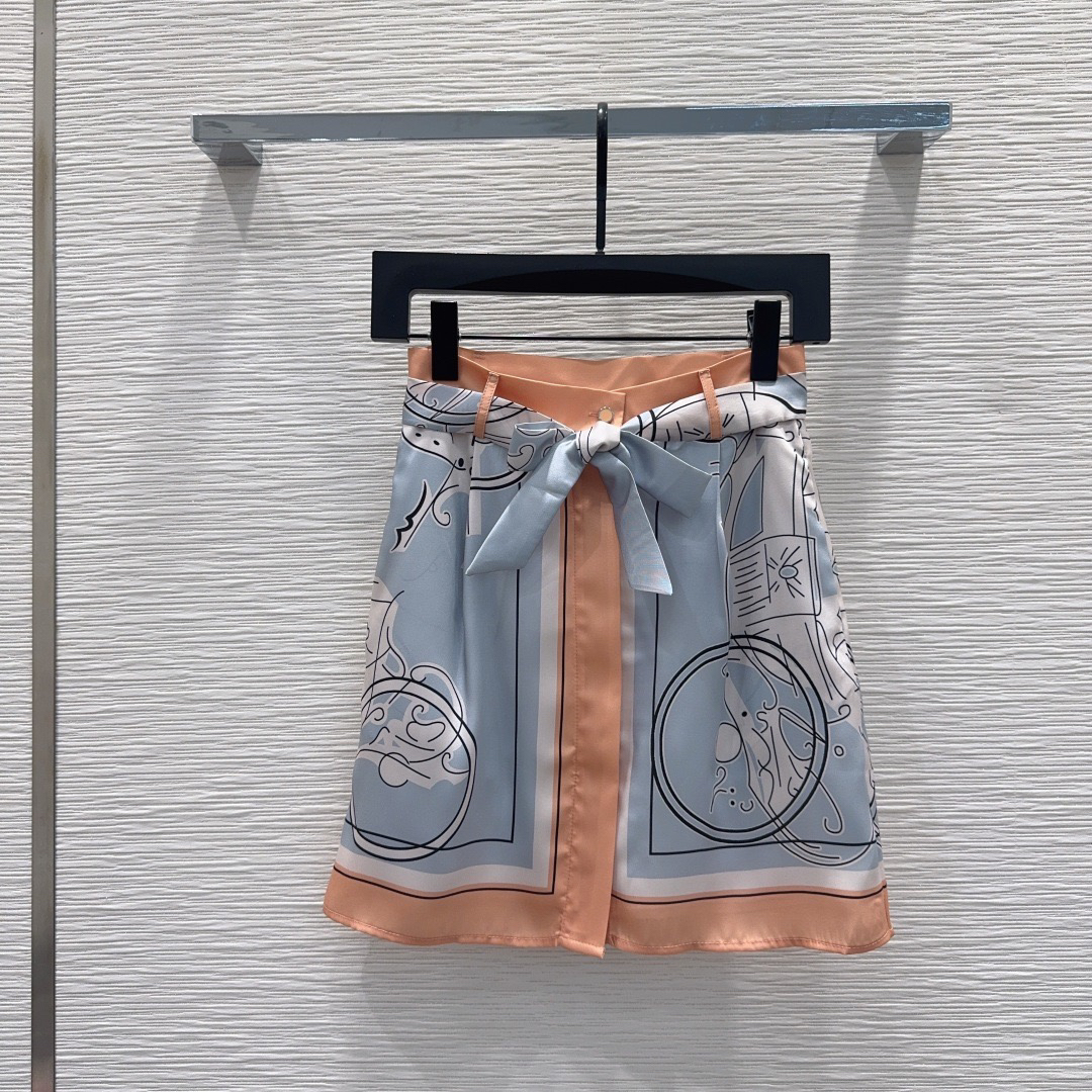 [TOP] HERMES Skirt - Blue