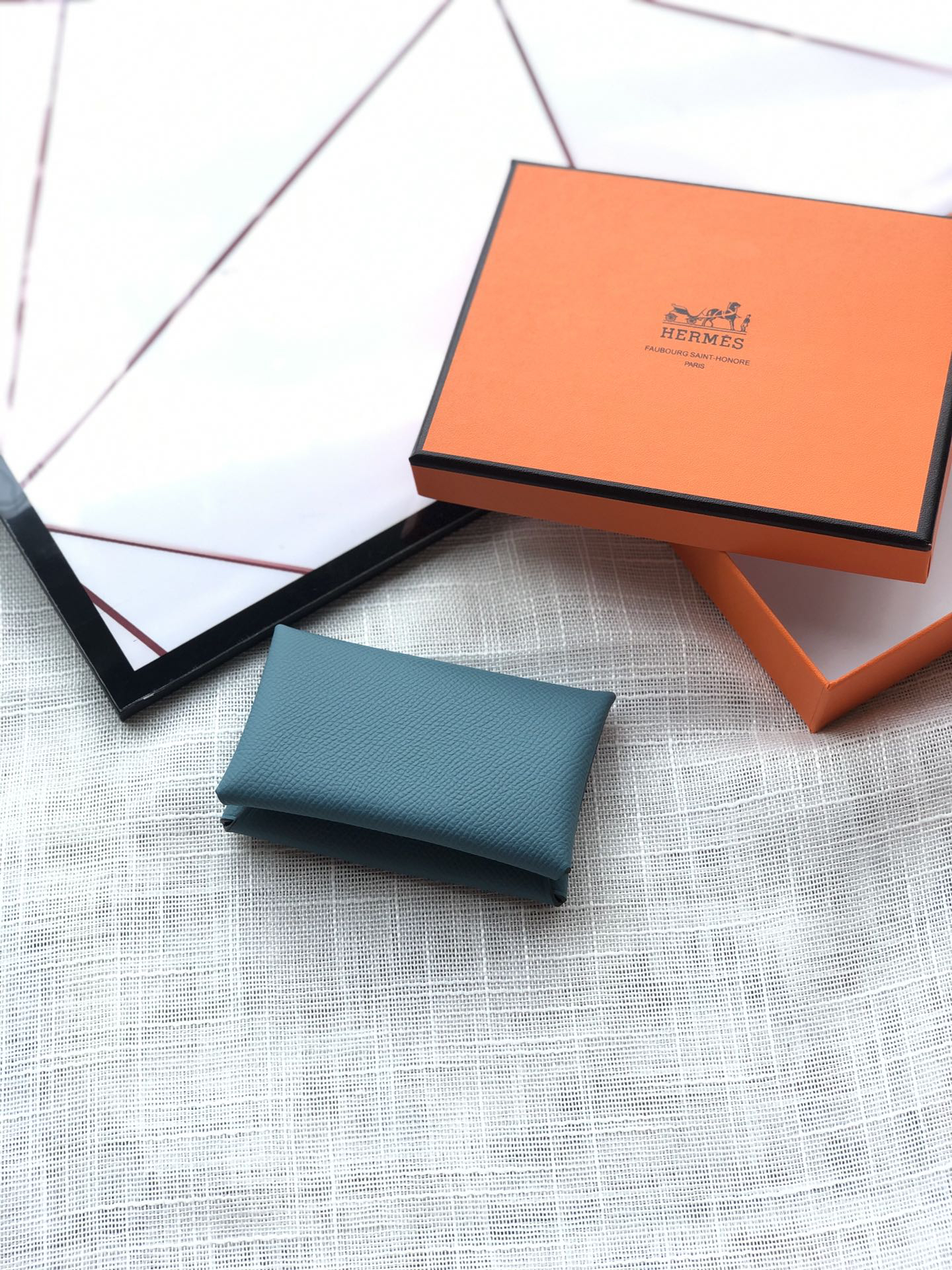 [TOP] HERMES Bastia Mini Card Holder 10.5cm - 3 Colors