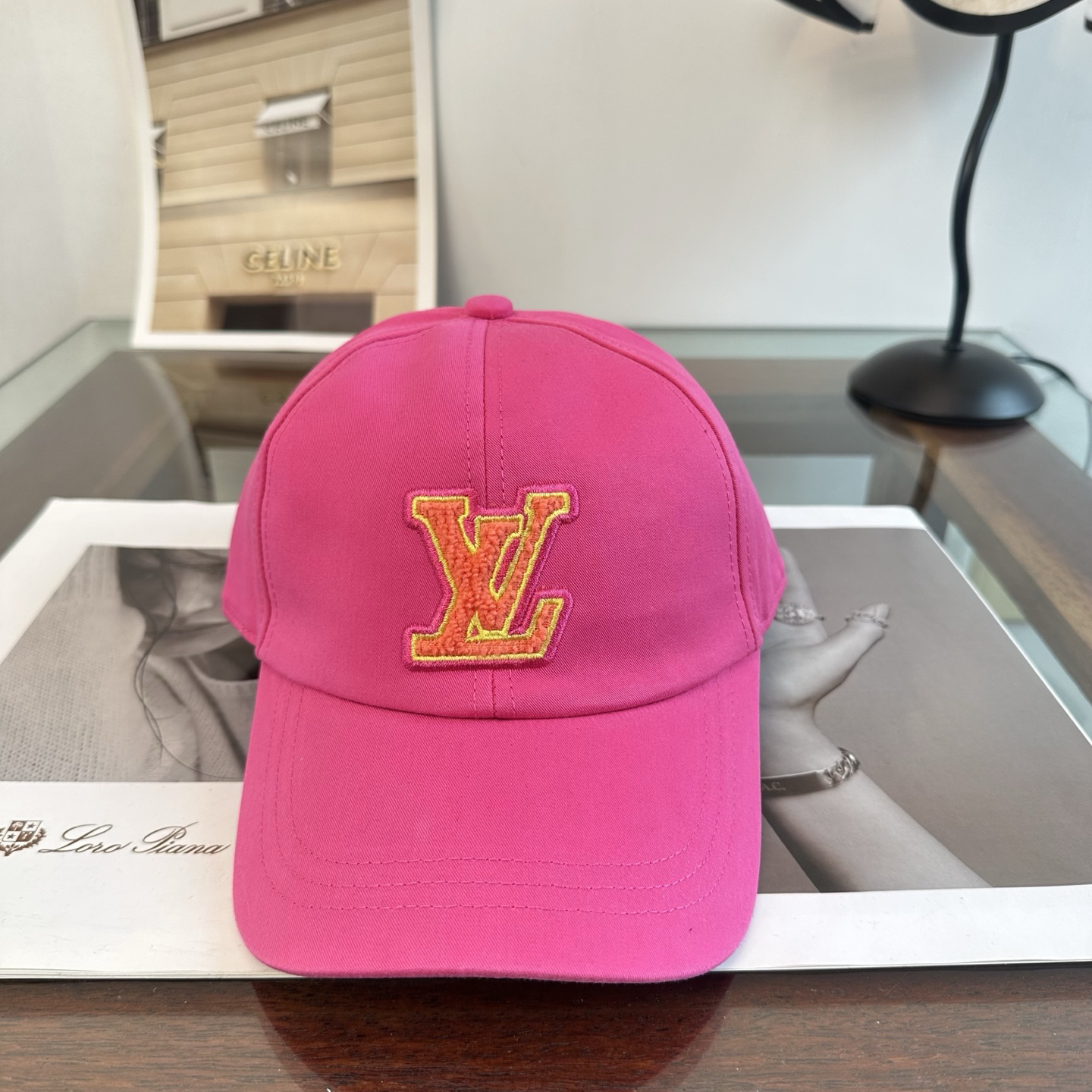 [TOP] Louis Vuitton LV Baseball Cap - Pink - 711 Luxury