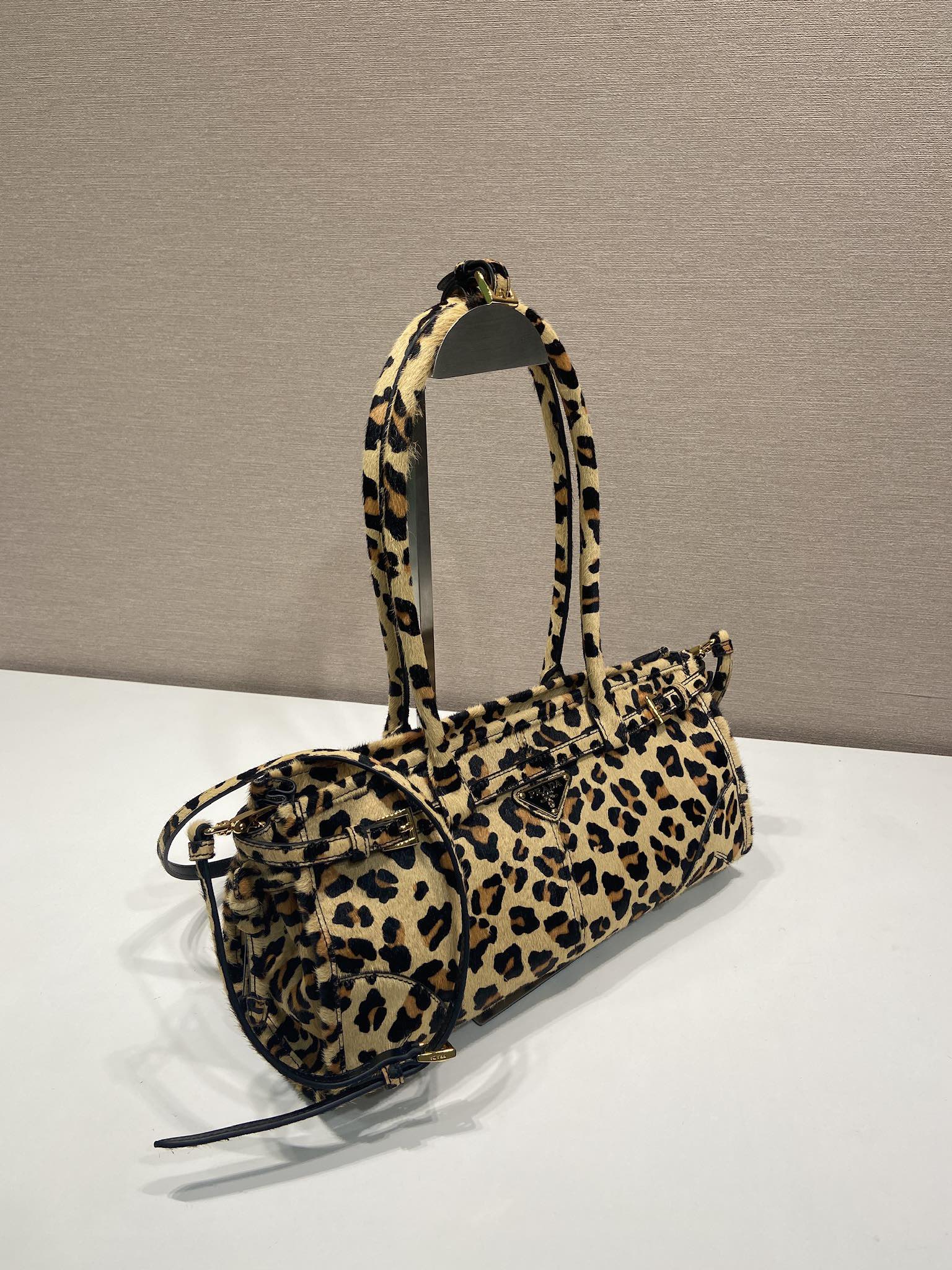 [TOP] PRADA LusSolf Bag  32x15.5x12cm - Leopard Pattern - 711 Luxury