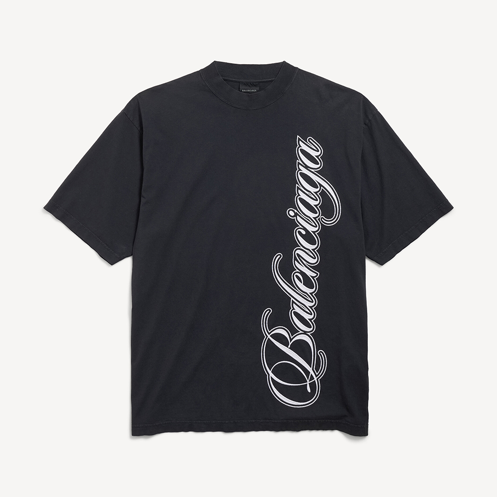 Balenciaga Clothing Balenciaga Cursive T-shirt Medium Fit View 2 | Nigo Office
