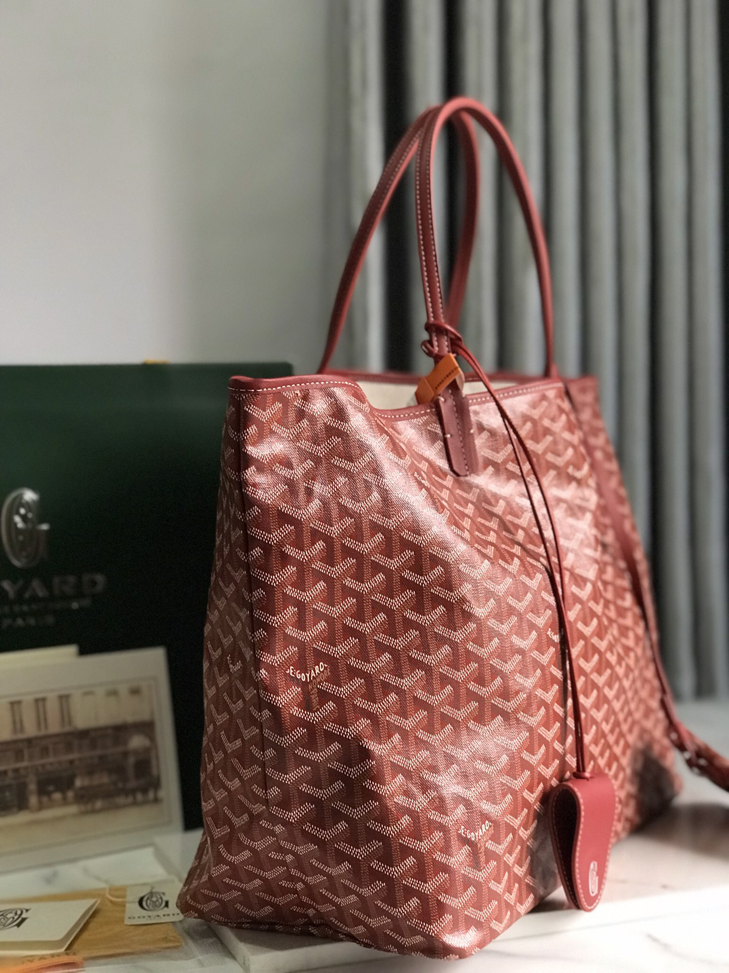 [TOP] Goyard Saint Louis Bag 40-20-32 CM - Red - 711 Luxury