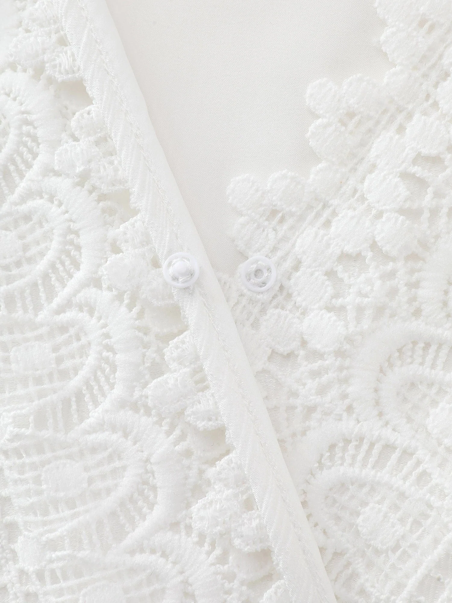 Lace Trim Overlap Neckline Tiered Maxi Dress