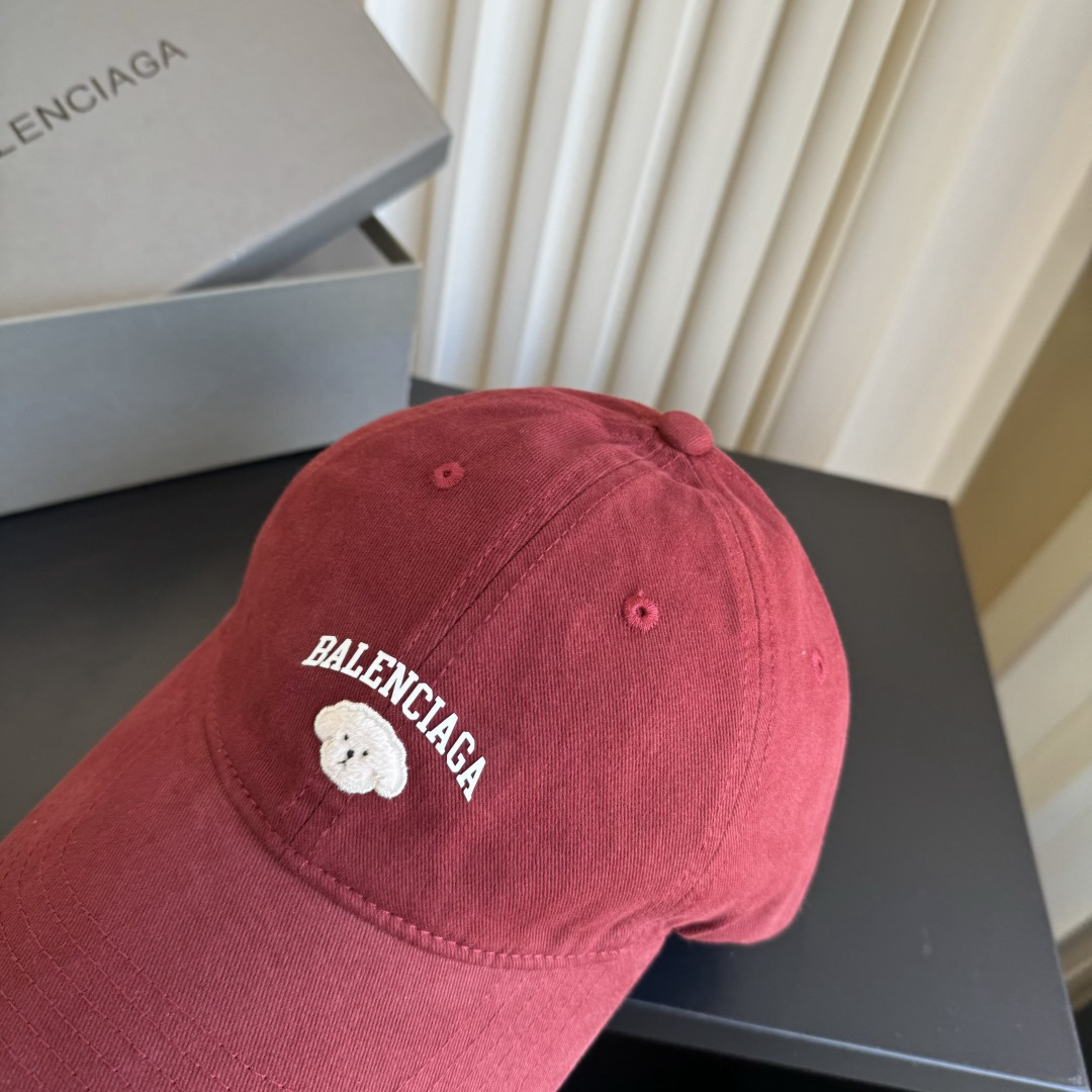 [TOP] BALENCIAGA Hat - Red - 711 Luxury