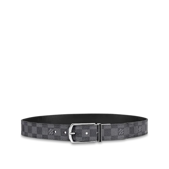 [TOP] Louis Vuitton LV Men's Calfskin Belt 3.5 cm - Black - 711 Luxury