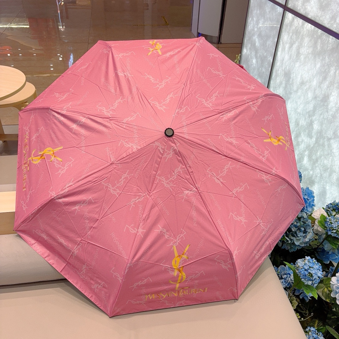 [TOP] Yves Saint Laurent YSL Umbrella - Pink - 711 Luxury