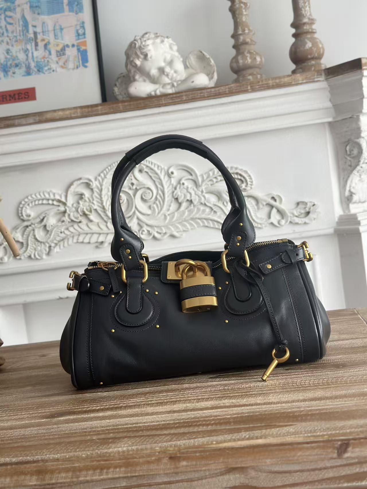 [TOP] Chloe Paddington Bag 36*18*15cm - Black - 711 Luxury