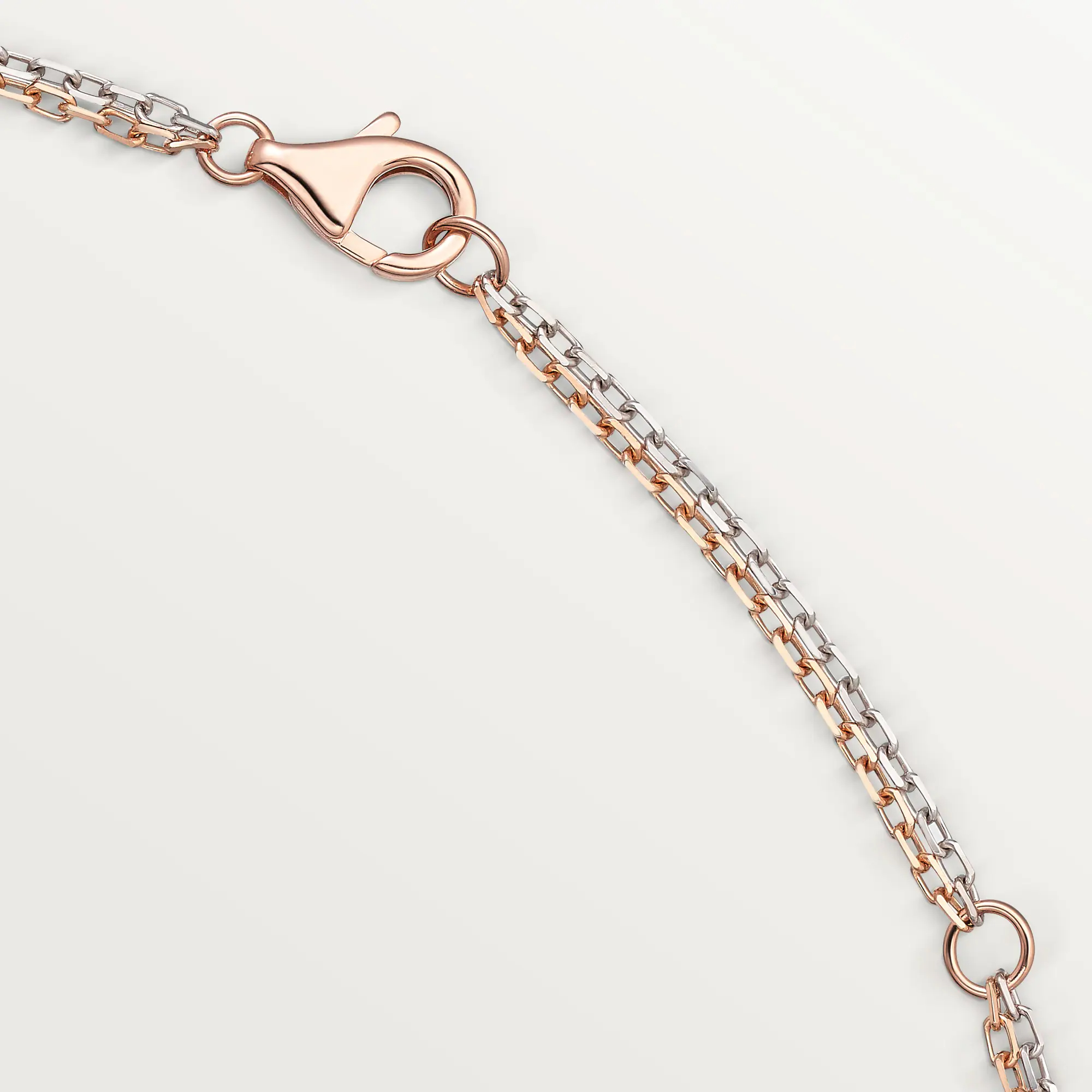 Carty Love Luna Loop Necklace, Rose Gold, 6 Moissanite