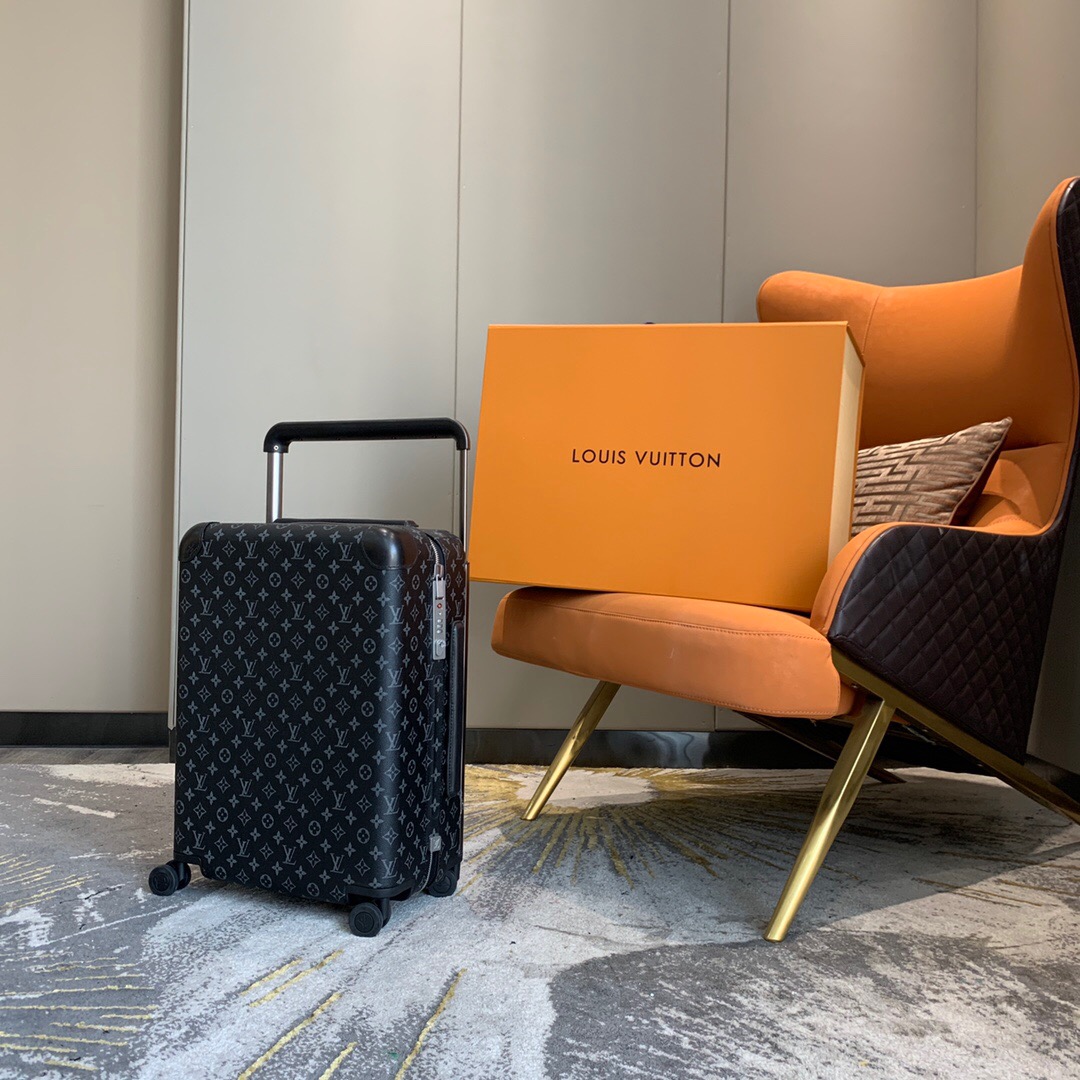 [TOP] Louis Vuitton LV Rolling Luggage Horizon 38.0 x 55.0 x 21.0 cm - Black - 711 Luxury