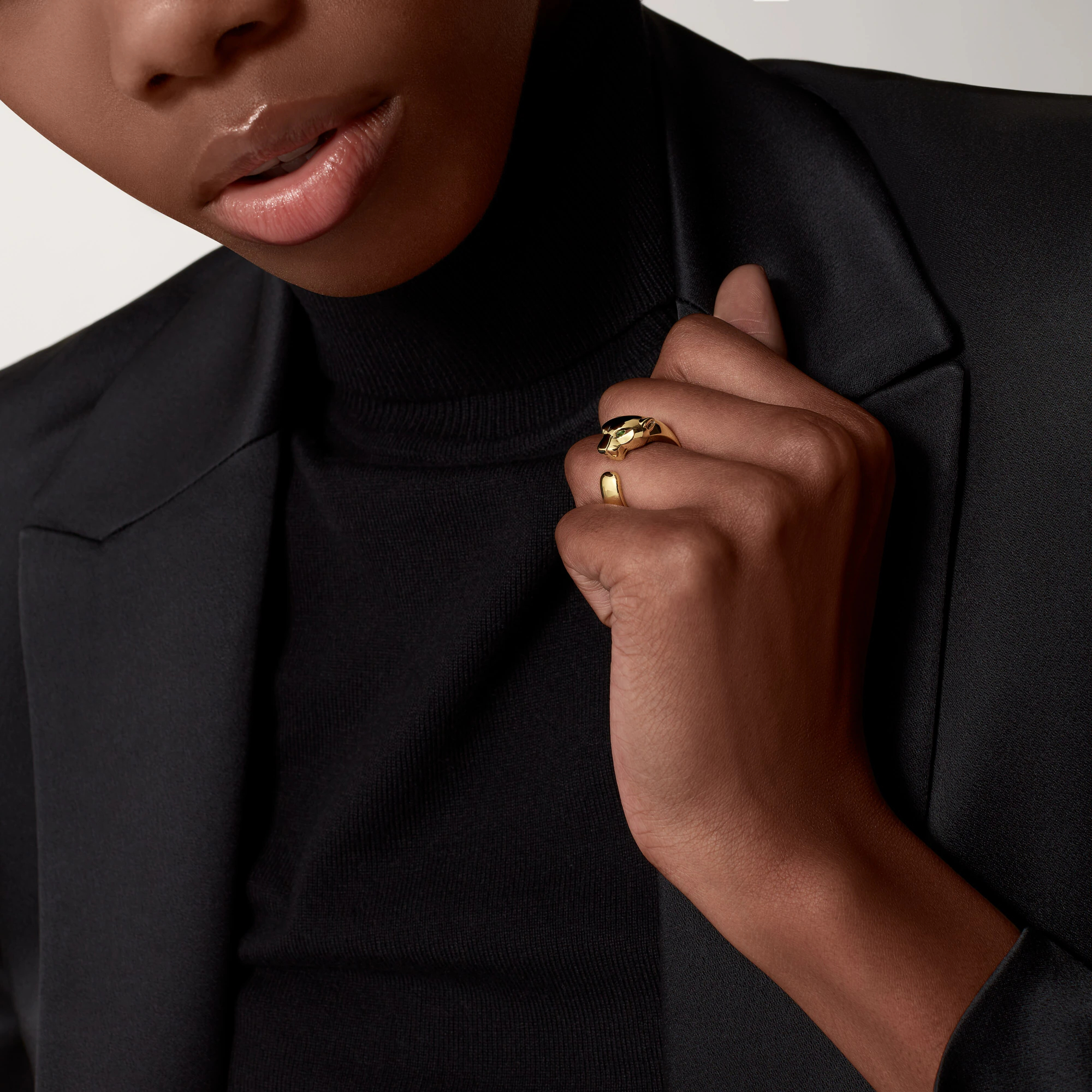 Carty Panther Pure Ring, Yellow Gold, Medium Model